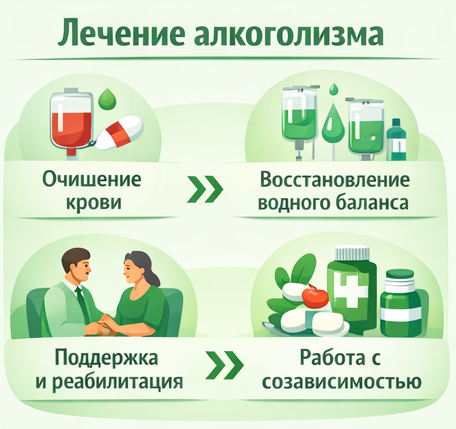 лечение алкоголизма в Будённовске этапы